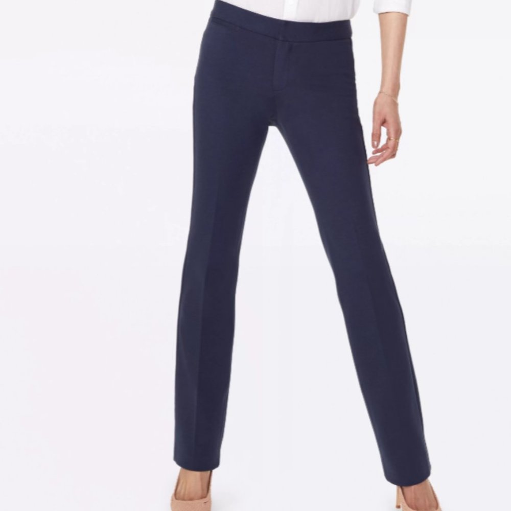 NYDJ Trouser Pants in Black Ponte Knit